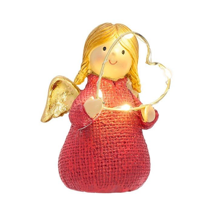 LED Angel with Heart - Christmas Decoration