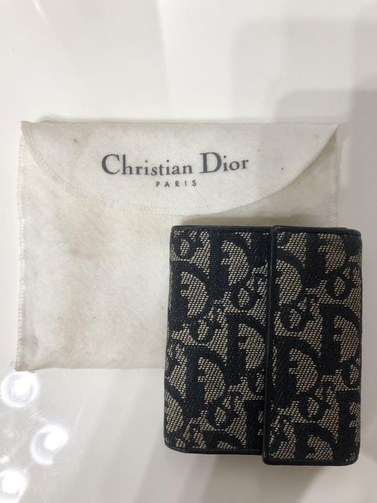 Dior Tri-Fold Oblique Canvas Wallet for Women Made in Japan