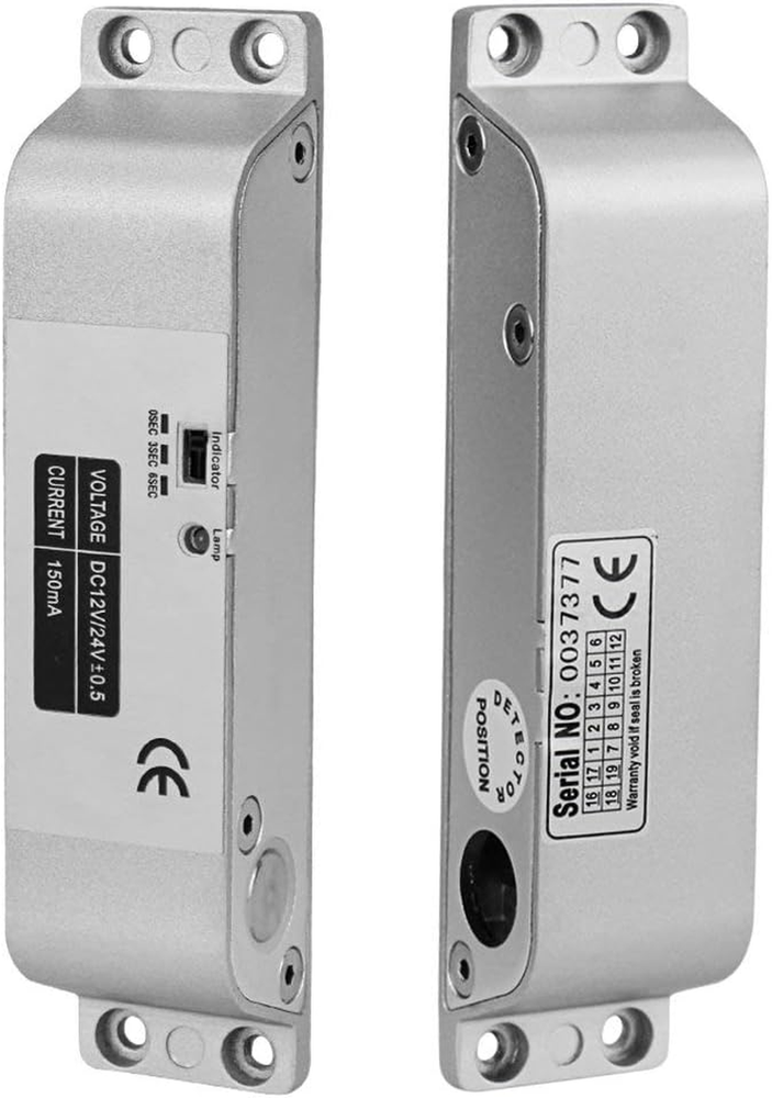 LIBO 12V Electric Drop Bolt Lock Fail Safe NC Mode for Secure Door Access