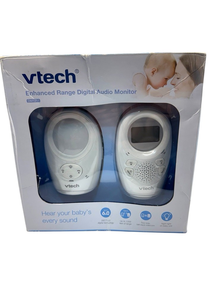 VTech DM1211 Digital Baby Monitor with Long Range and Two-Way Talk
