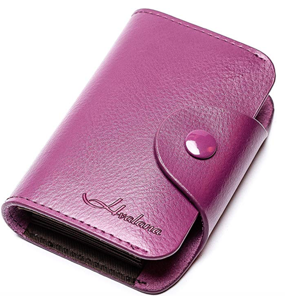 Slim Leather Credit Card Holder for Business & Travel  -image