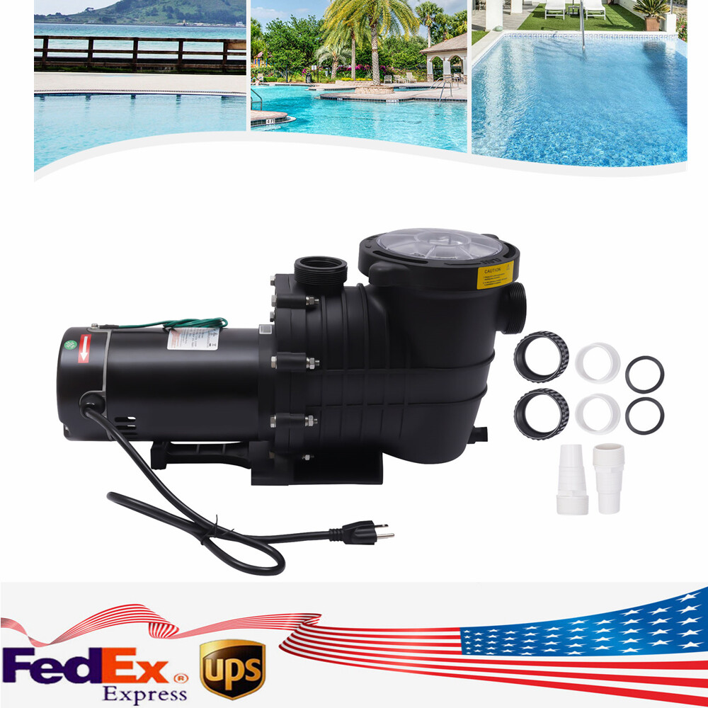 Above Ground & Inground Swimming Pool Pump with Motor Strainer Filter Basket