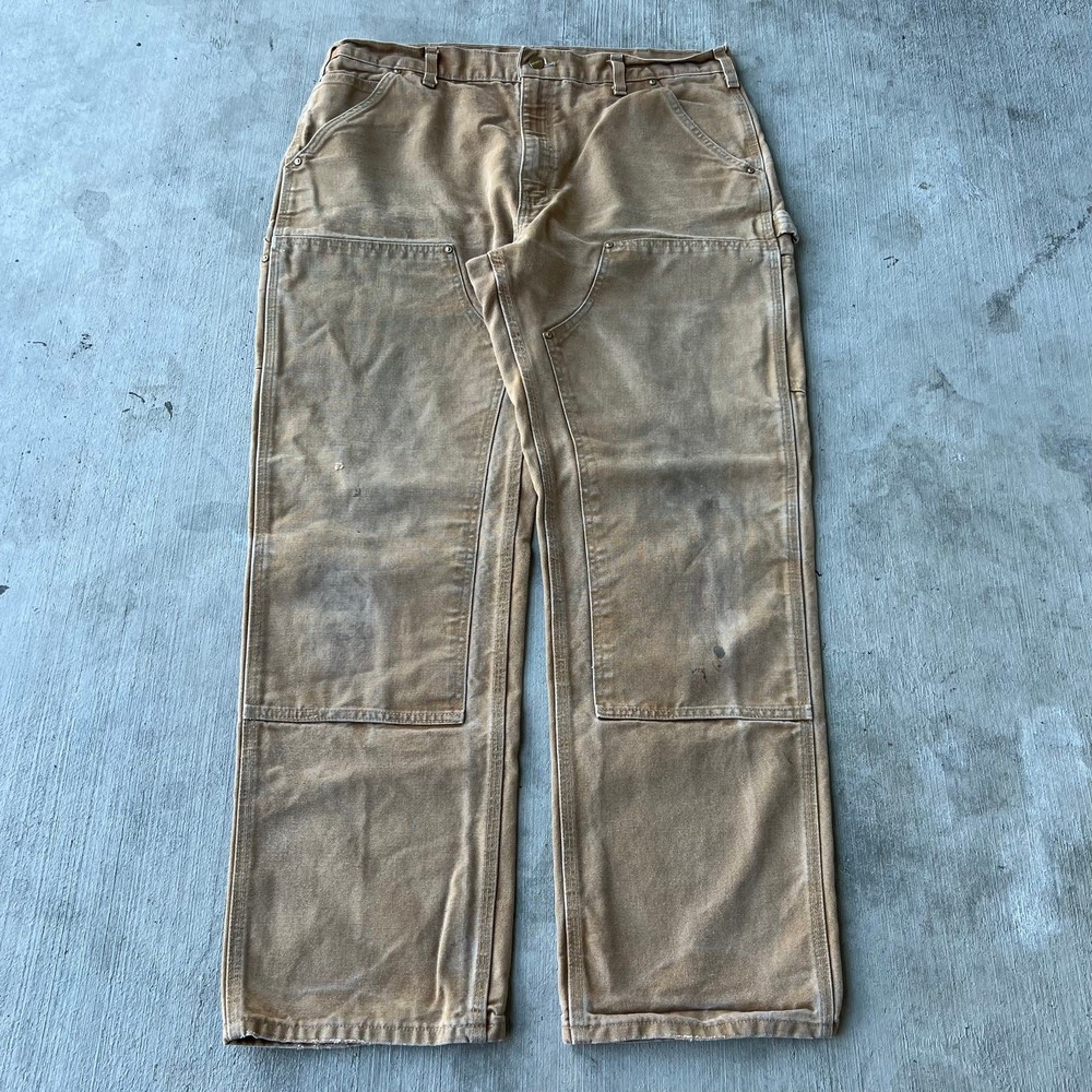 Vintage Carhartt Brown Y2K Double Knee Carpenter Work Pants