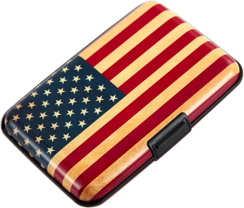 Credit Card Holder Wallet for Women Men RFID Blocking Small Metal Business Alumi-image