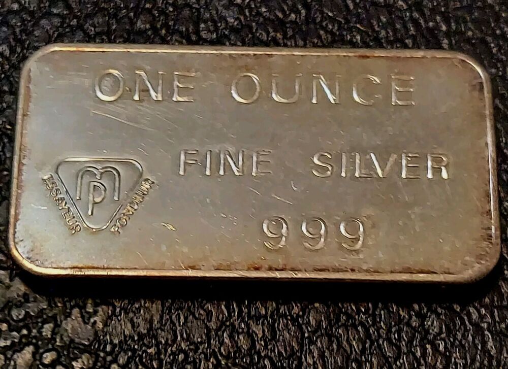 Vintage Swiss Bank Corporation  .999 Fine Silver  1 Oz Bar Stackable