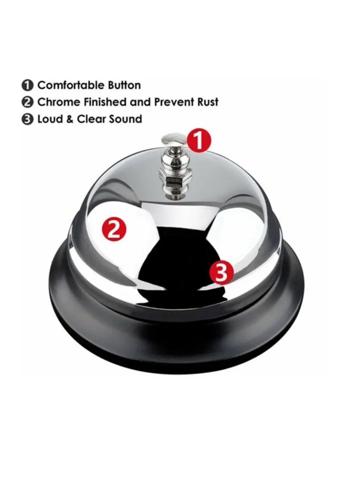 Restaurant Service Bell Hotel Desk Bell Ring Reception Call Ringer Bar Counter 4