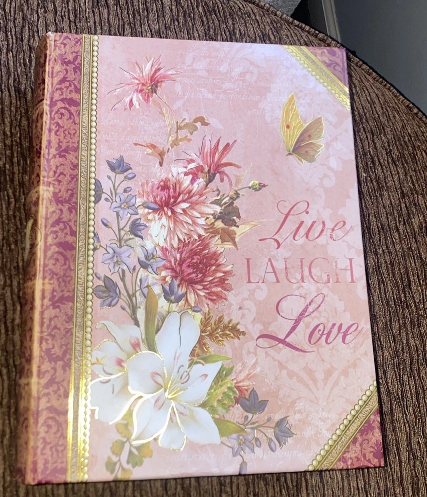 VTG Punch Studio Large Book Box with Hidden Jewelry Storage & Magnetic Closure