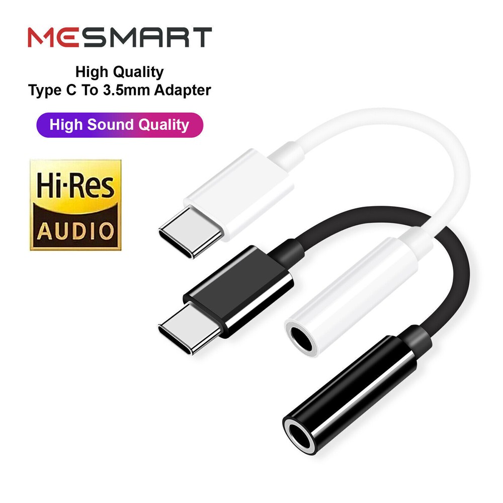 Fit Google Pixel 9 8 7 Pro USB-C to 3.5mm Aux Jack Adapter Earphone Dongle Cable