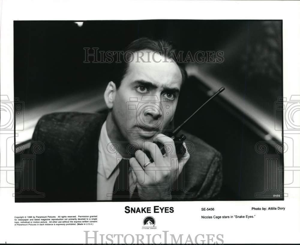 1998 Press Photo Actor Nicolas Cage Starring in 