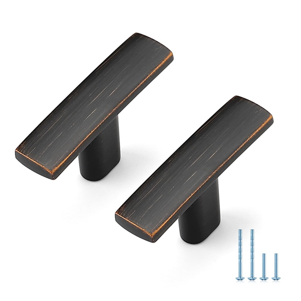 20 Pack Cabinet Handles Single Hole Oil Rubbed Bronze Kitchen Cabinet Handles...