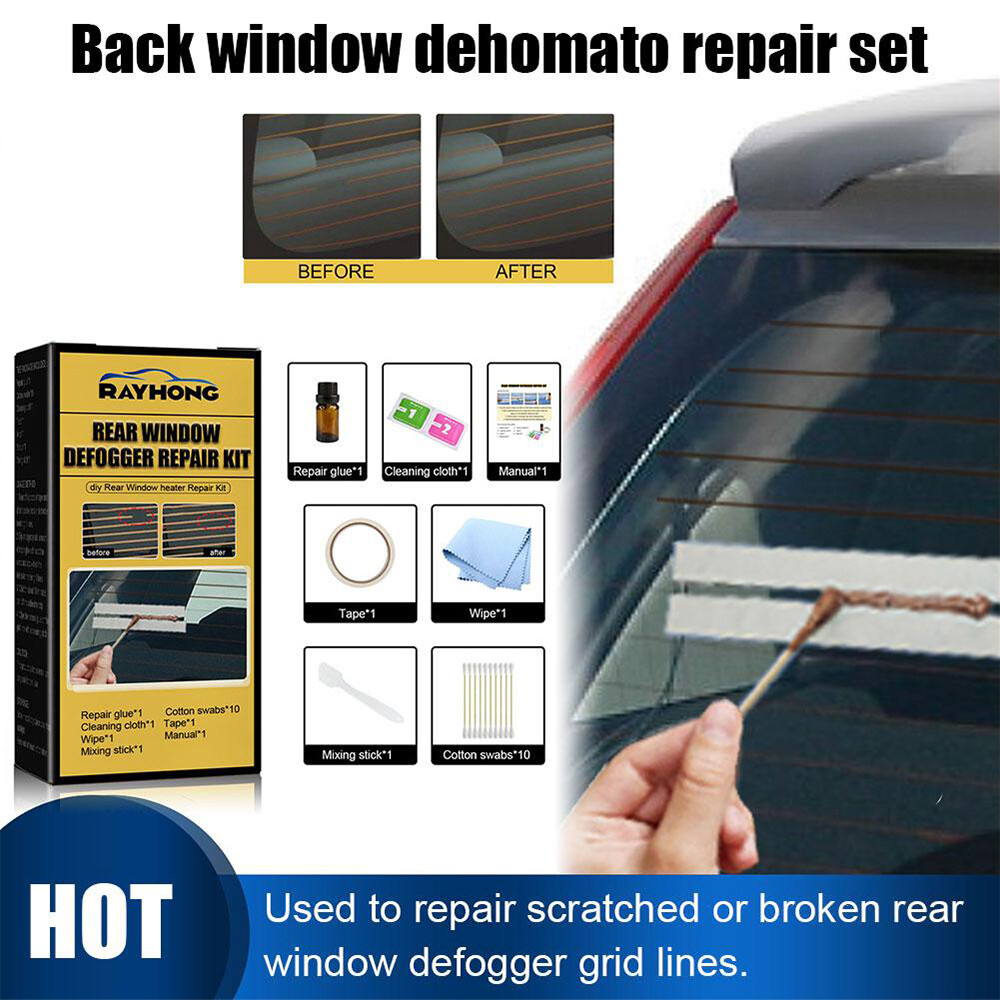 1 Set Car Grille Defogger Heater Lines Repair Rear Window Permanent Fix Quickly