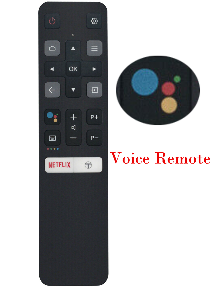 TCL 4K QLED Google TV Voice Remote Compatible with 50S546 55S546 65S546 75S546 Models-image