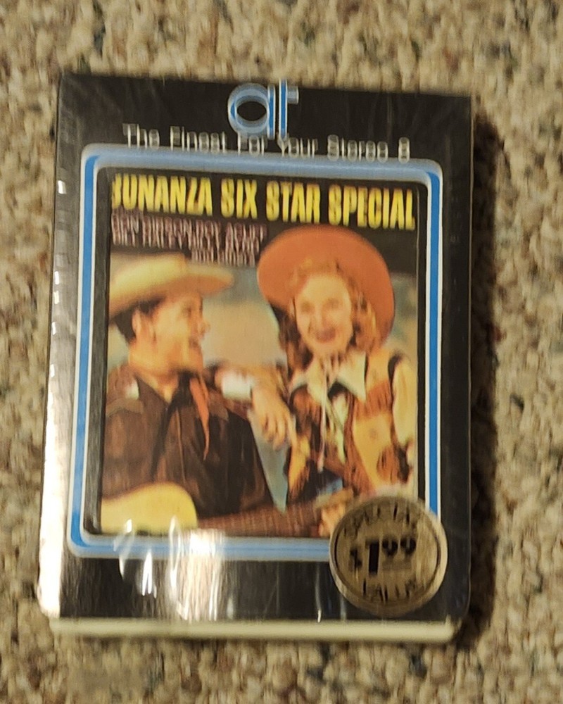 Vintage Bonanza Six Star Sealed 8 Track Tape Cartridge