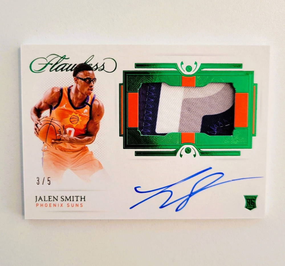 2020-21 Panini Flawless Jalen Smith Emerald RPA Patch Auto 5 PayPal-image