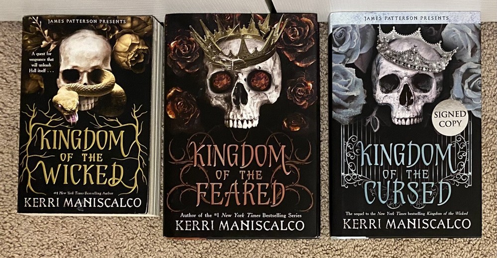 SIGNED x1 Kingdom of the Wicked Cursed Feared Trilogy Set - Kerri Maniscalco