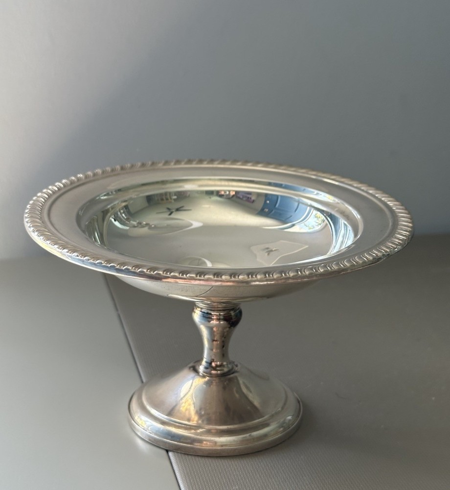 Newport Sterling Silver Weighted Compote Pedestal Candy Nut Dish 6”