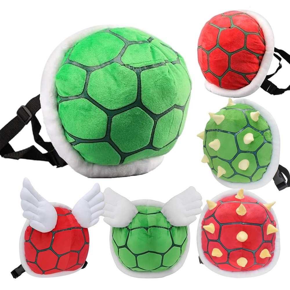 Kids Funny Turtle Shell Backpack Cosplay Costume Plush School Backpack Bag