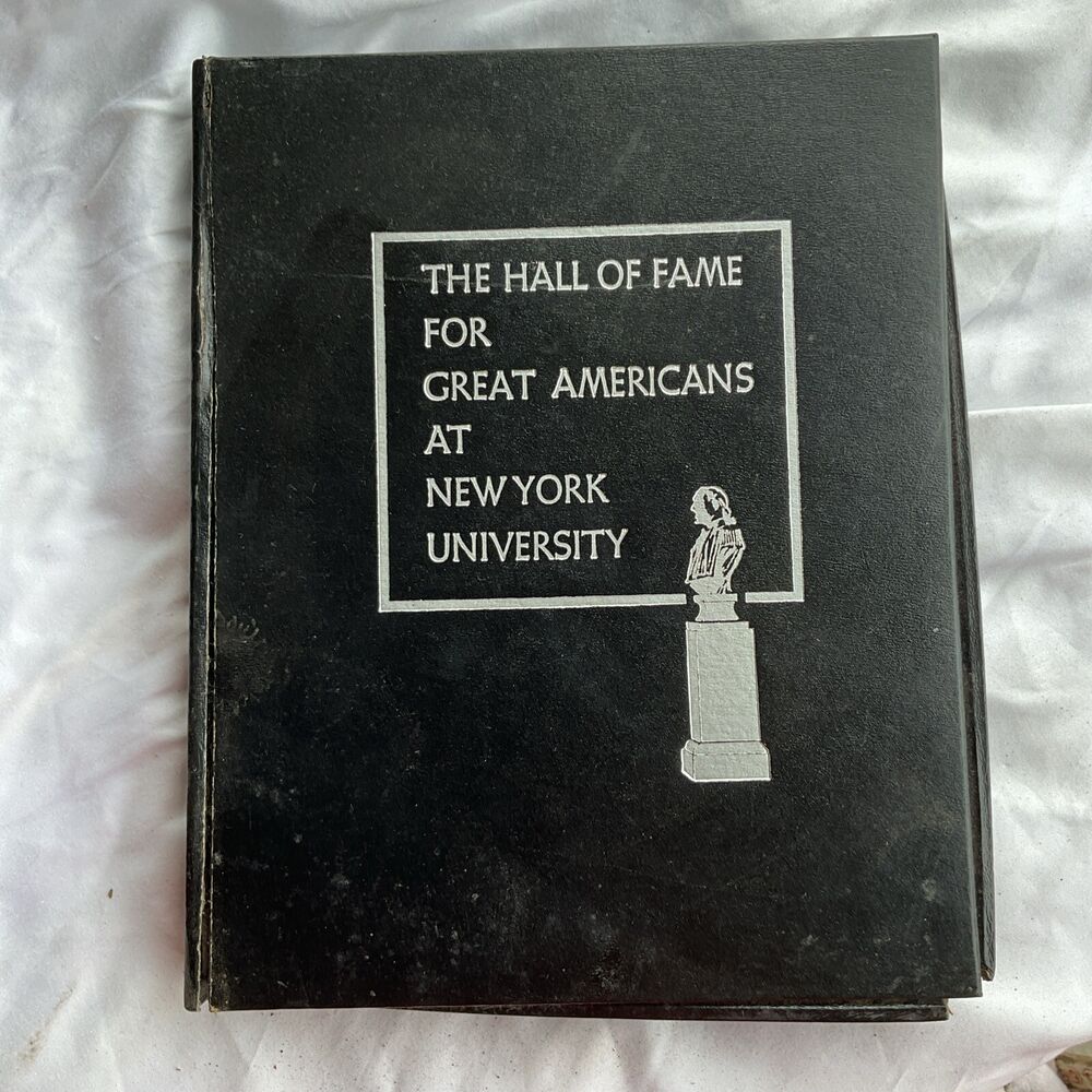Hall of Fame for Great Americans .999+ Silver Medal Display Book ONLY Vintage