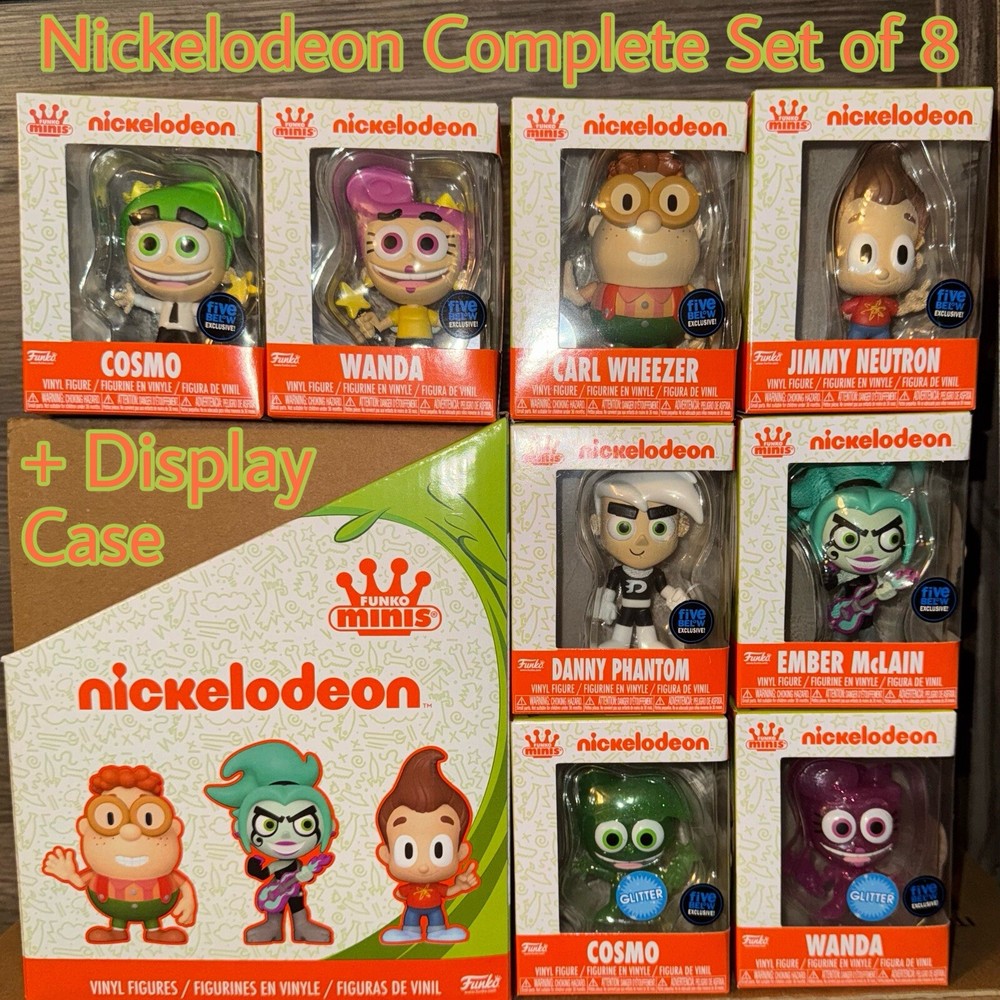 Exclusive Nickelodeon Funko Minis 8-Piece Set with Cosmo Wanda & Danny Phantom