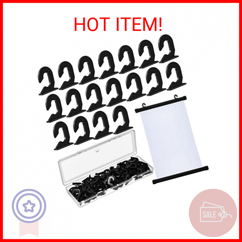 100 Pieces Scroll Hooks Home Decor Wall Poster Scroll Wall Hooks Hanging Hook fo