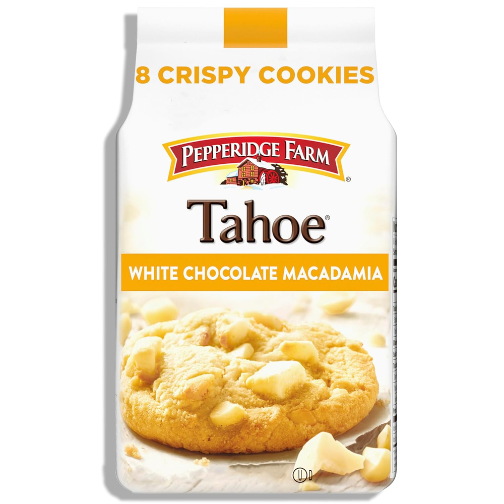 Tahoe Crispy White Chocolate Macadamia Nut Cookies, 7.2 OZ Bag