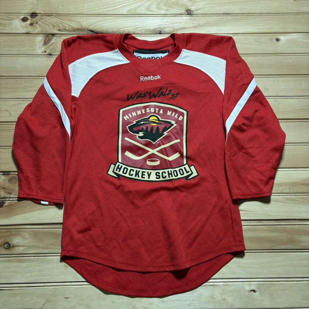 Reebok Minnesota Wild NHL Hockey School Jersey Wes Walz #37 Youth Size Small