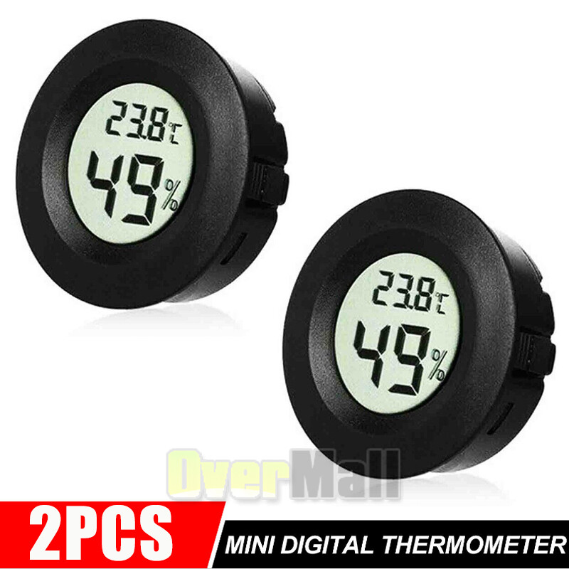 2-Pack Medidor Digital De Humedad y Temperatura Termometro Ambiental Higrometro