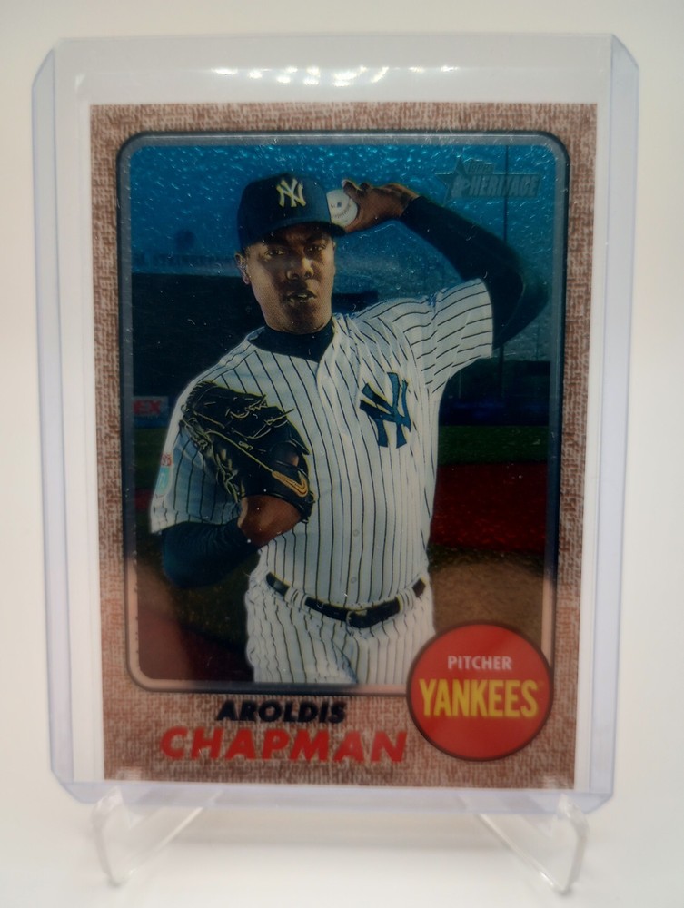 2017 Topps Heritage Chrome THC-686 Aroldis Chapman 999 Limited Edition