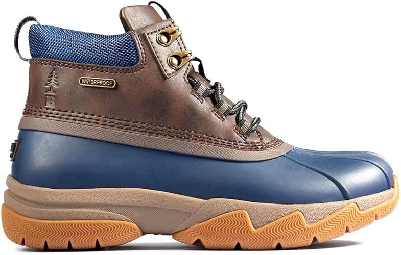 Bass Outdoor Womens Blue Brown Field Duck Waterproof Mid Boot Size 8