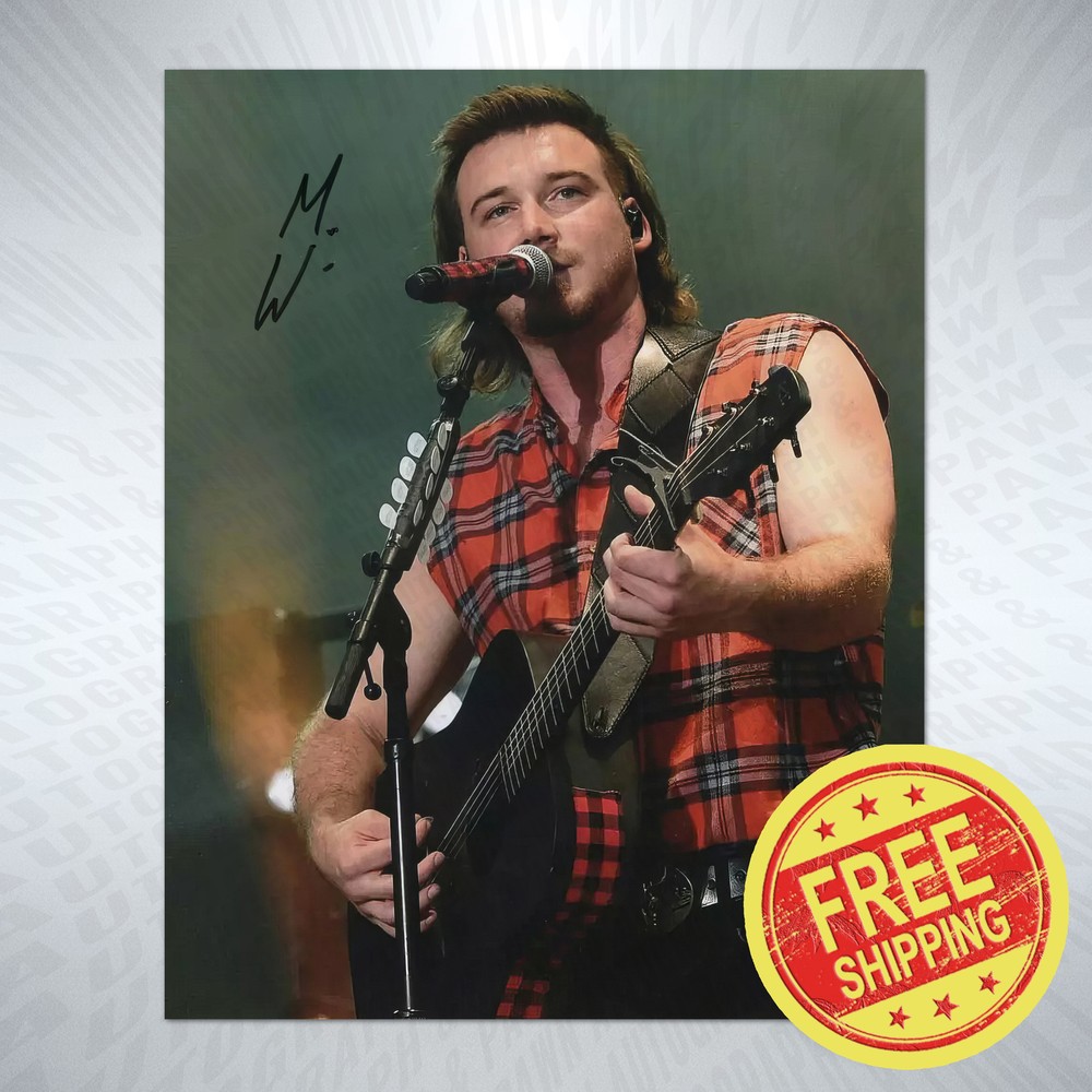 Morgan Wallen Autographed 8x10 Photo Reprint Poster - Limited Stock-image