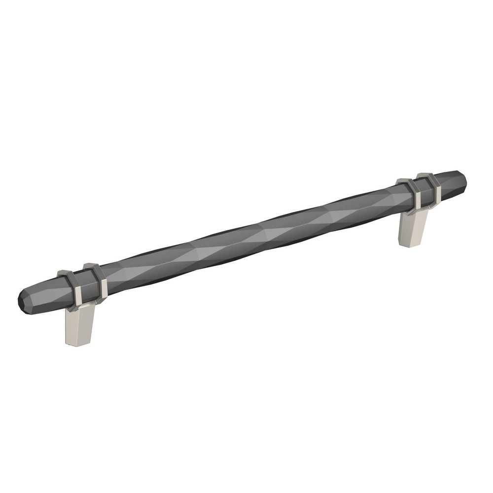 | Cabinet Pull | Black Chrome/Satin Nickel | 8 inch (203 mm) Center-to-Center...