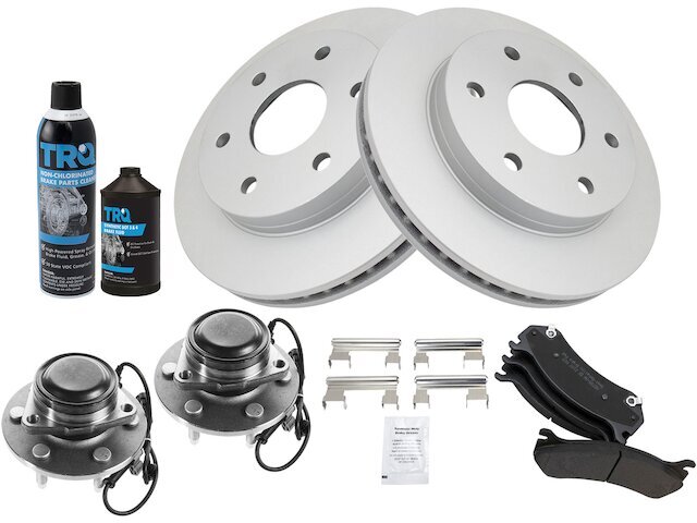 Front Brake Pad Rotor Wheel Hub Kit for 2000-2006 Tahoe RWD 96RTPW