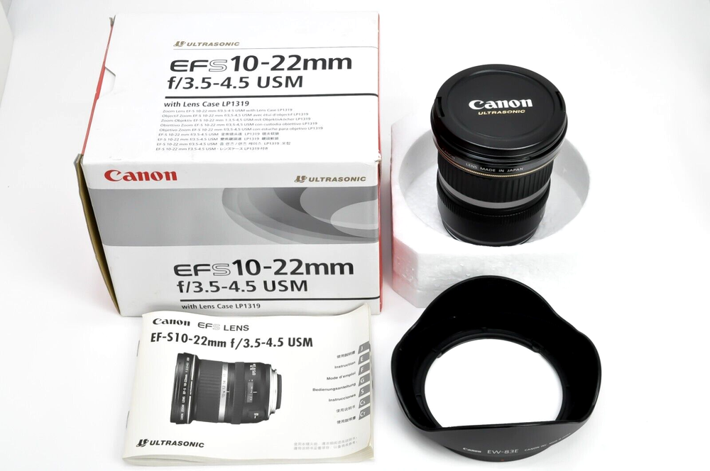 Mint in Box - Canon EF-S 10-22mm F/3.5-4.5 USM Zoom Lens EF Mount Japan 2260