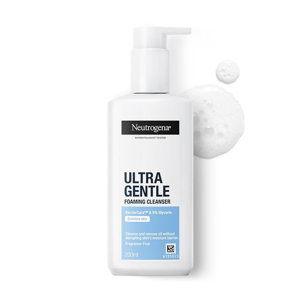 Neutrogena Ultra Gentle Foaming Cleanser with Barriercare Technology 200 Grams