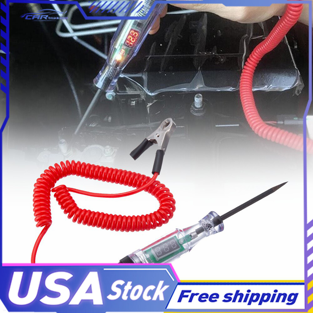 6 12 Car 24V Electric Digital Voltage Tester Circuit Truck Automotive Light Test