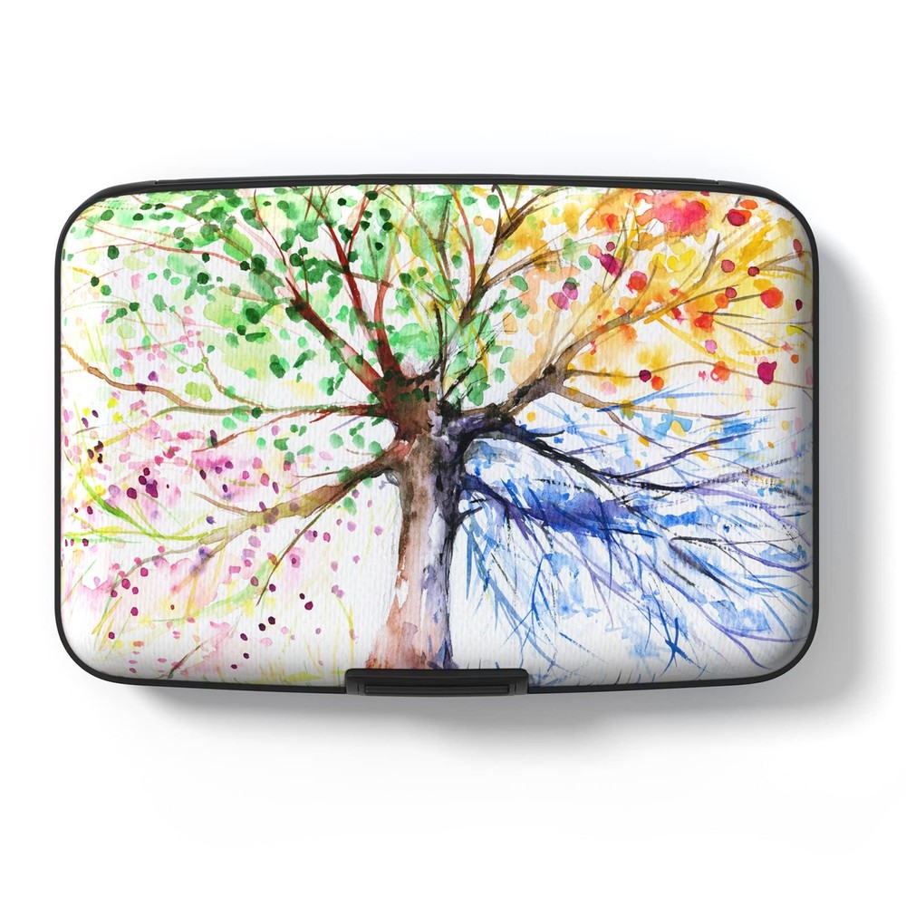 Slim RFID Blocking Metal Credit Card Holder for Women-image