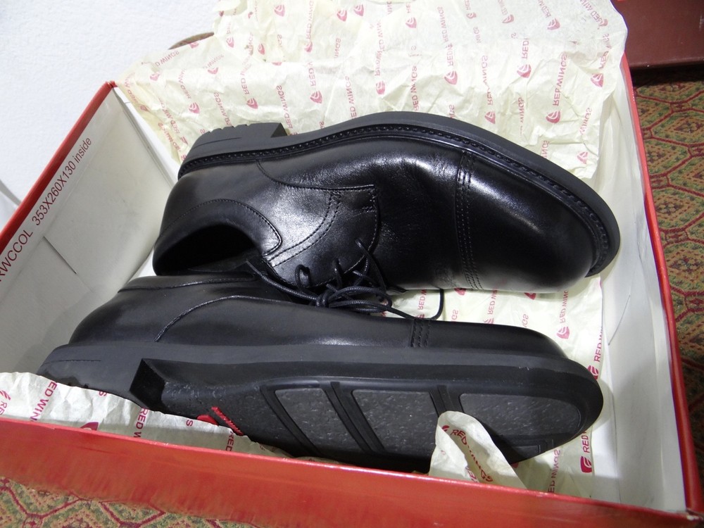 Red Wing Crosby Shoe 4626 Black Leather Cap Toe Oxford Shoes Mens Size 11 EE