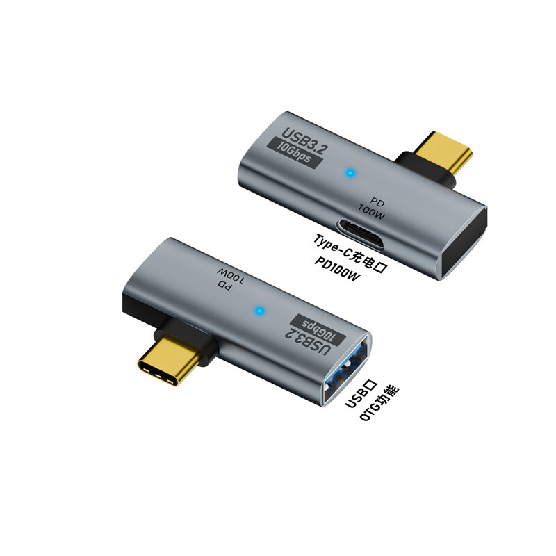 USB C to USB 3.2 OTG Adapter with 100W Fast Charging Port