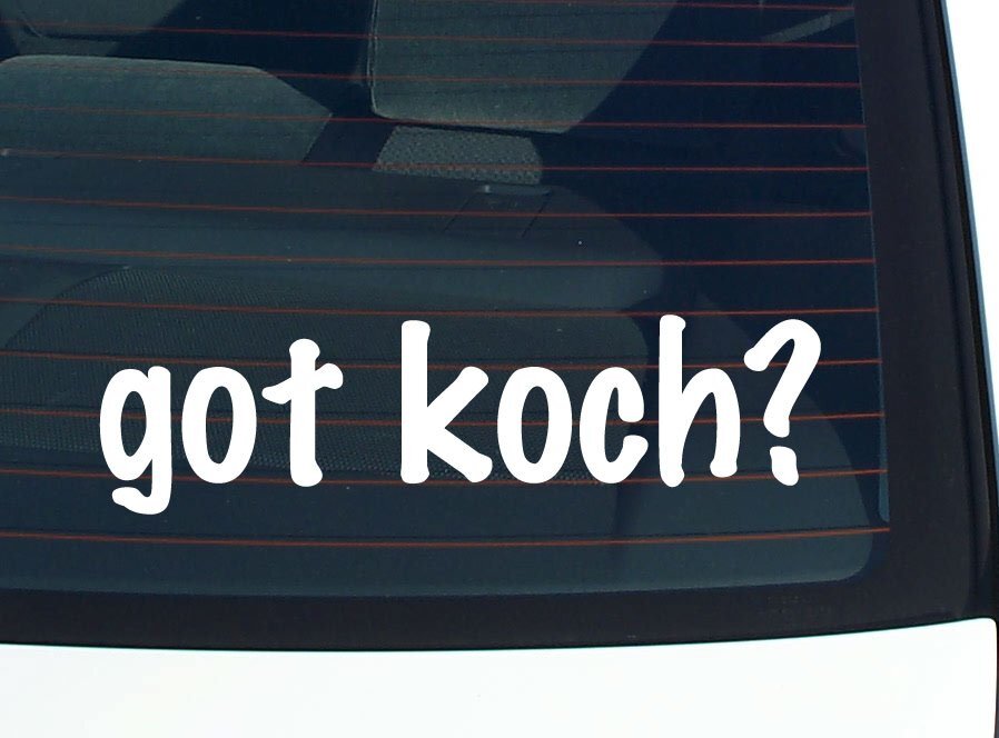 got koch? CAR DECAL BUMPER STICKER VINYL FUNNY LAST NAME WINDOW PRIDE