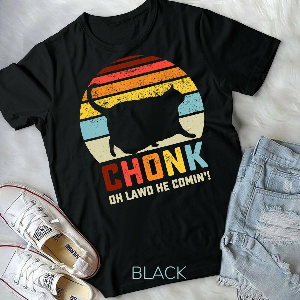 Chonk Cat Scale Meme Funny Retro Style Vintage Cats Memes Unisex Form T-Shirt