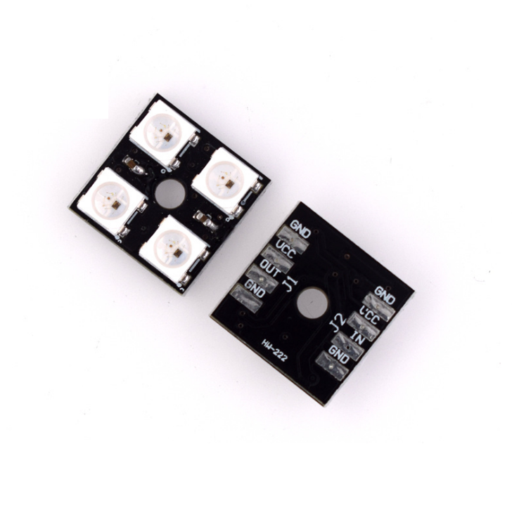 WS2812B-4Bit RGB LED lights full-color 4Bit driver module development board
