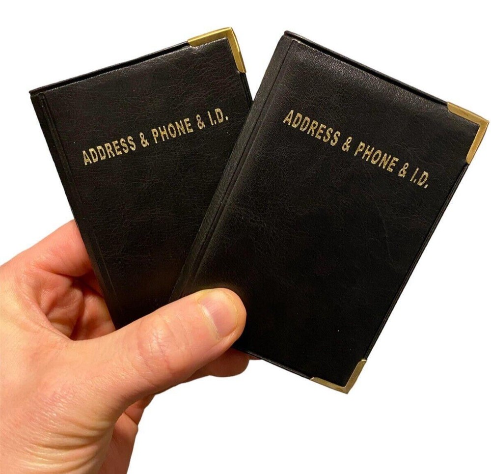 2 Address & Phone Number & ID Card Notebooks - MIni 3x4