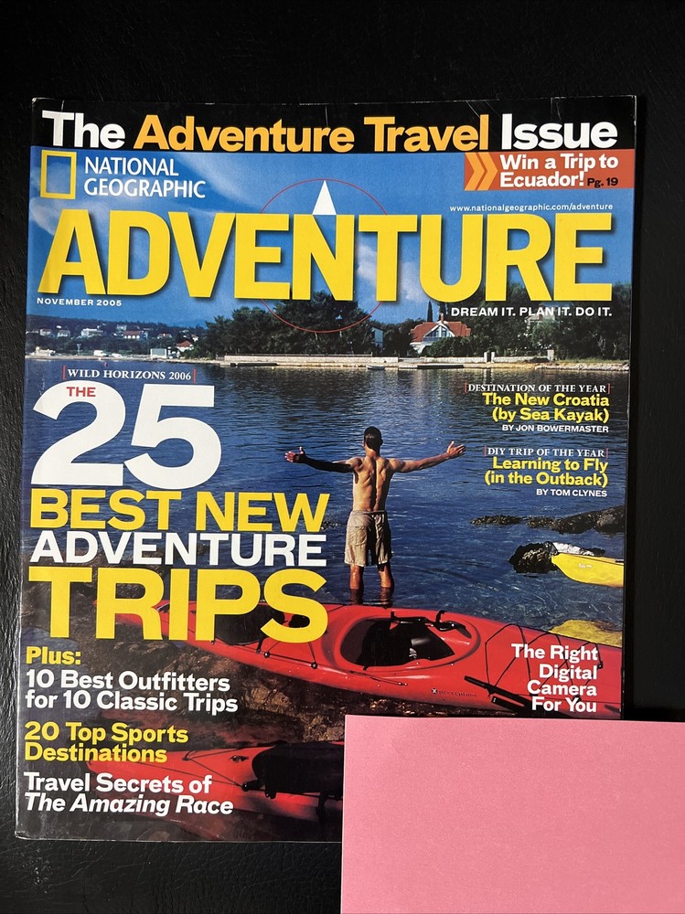 Magazine - NATIONAL GEOGRAPHIC ADVENTURE - Nov 2005 - Trips / Kayak - NEW