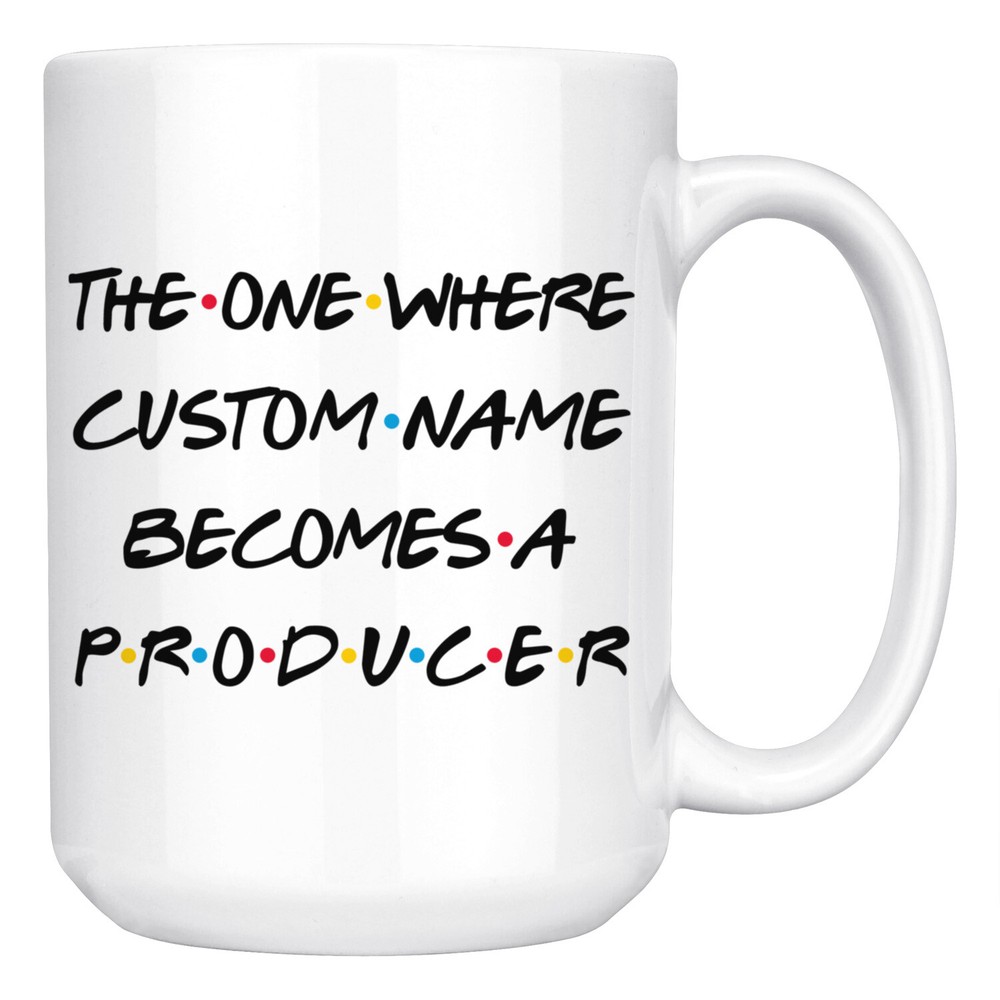 Personalized Producer Job Promotion or Graduation Gift Coffee Mug