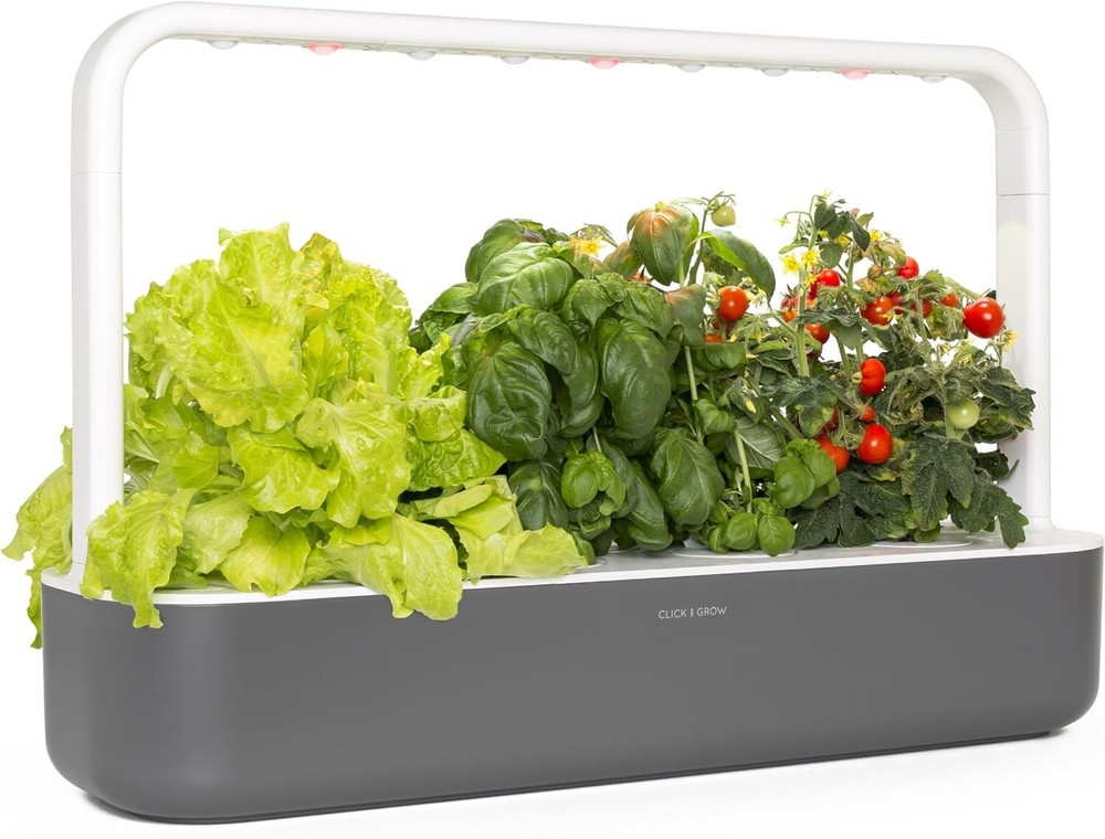Click & Grow Indoor Herb Garden Kit with Grow Light | Easier Than Gray