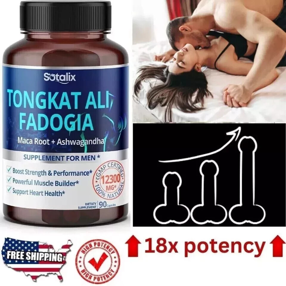 Maca Root Capsules 12300 Mg 18x High Potency Organic Pills. Pack of 3