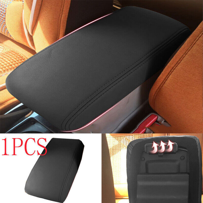 Black Leather PU Console Armrest Box Holster Cover Cap For Mazda 6 2004-2015