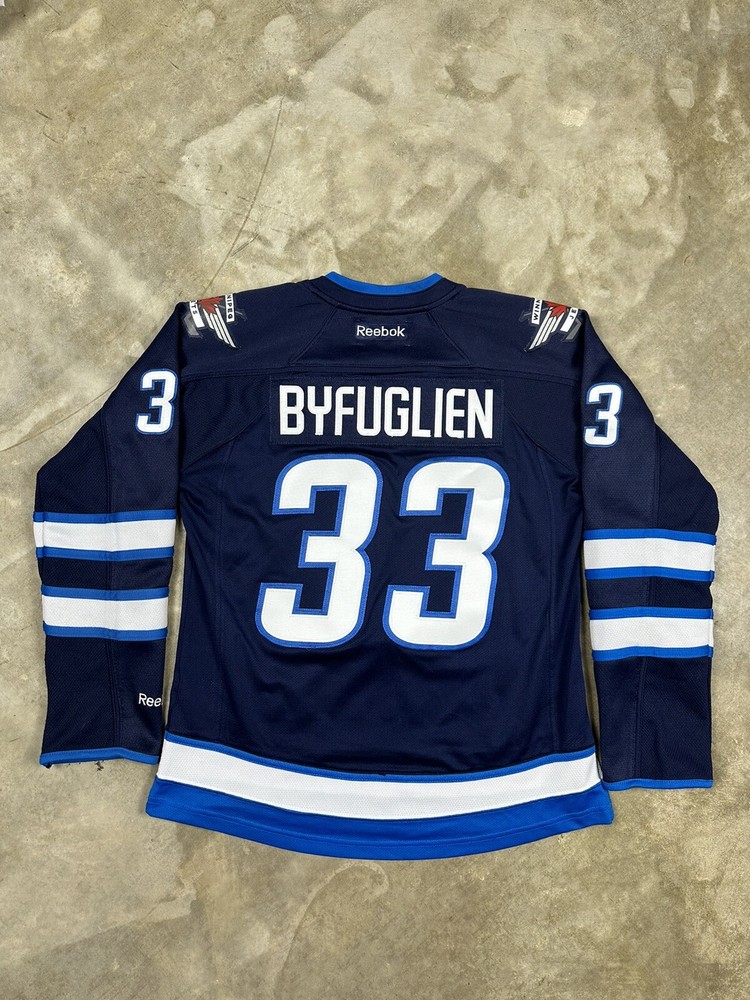 Dustin Byfuglien Winnipeg JETS Hockey REEBOK Sewn Women's MEDIUM Jersey NHL