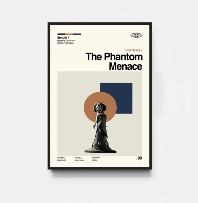 Star Wars The Phantom Menace Poster and Print Collection