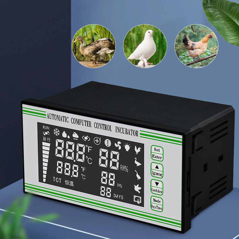 Automatic Egg Incubator Controller Thermostat Temperature 110V Humidity Sensor